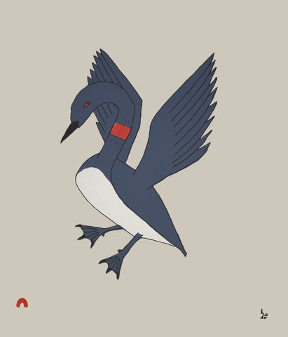 2025  PRINT Dorset Collection by ALLASHUWA SAGIATUQ *Misijuq* (Descending Loon)