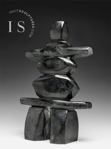 11" Inukshuk by Matiusi Kimgwatsiaq *Kimgwatsiaq No. 16*