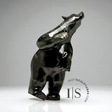 28" LARGE Dancing Bear by Adamie Qaumagiaq "Night Sky*