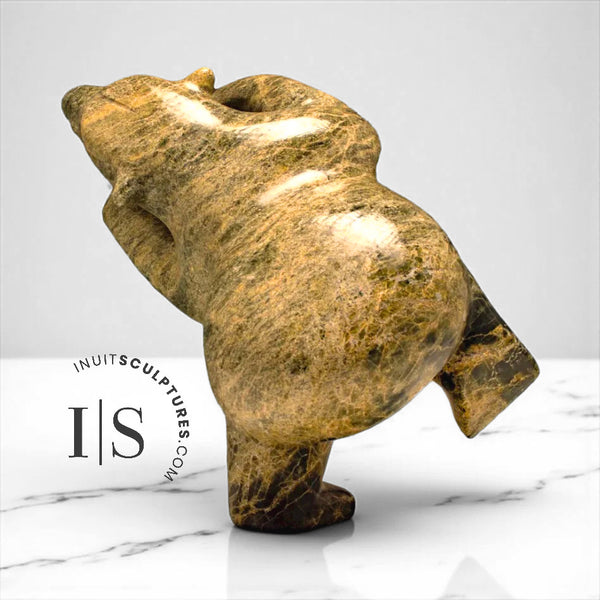 20" Dancing Bear by Nuyalia Tunnillie *Float Like a Butterfly, Sting Like a Bee*