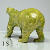 VINTAGE 7" Green Walking Bear by Henry Evaluardjuk *Homeward*