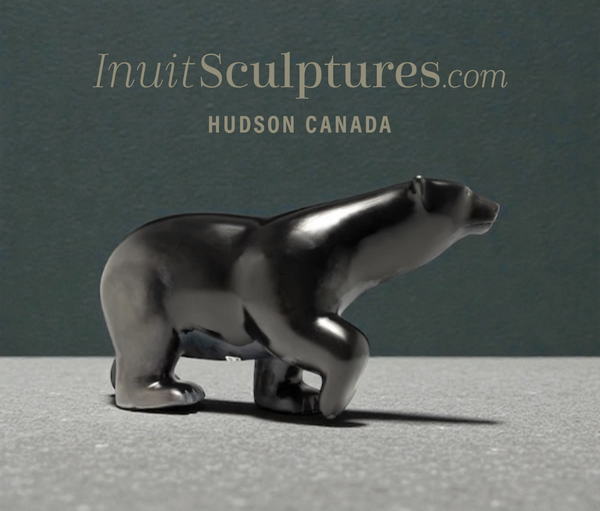 19" Walking Bear by Ashevak Adla *Midnight Prowl*