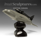 10" Mother and Calf Belugas by Jimmy Iqaluq *Eternal Bond*