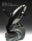 14" SIGNATURE Mother & Calf Orcas Derrald Taylor *Determination*