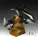 9" SIGNATURE Orcas by Derrald Taylor *Basil and Blue*