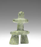 3" Light Green Inukshuk by Alex Lyta Inuit art Serpentine Sculpture Soapstone art  Edit alt text