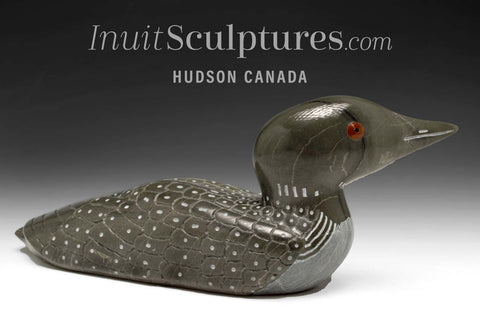 10" SIGNATURE Loon by Jimmy Iqaluq