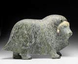 17" SIGNATURE Muskox by Lucassie Ikkidluak "Limey*