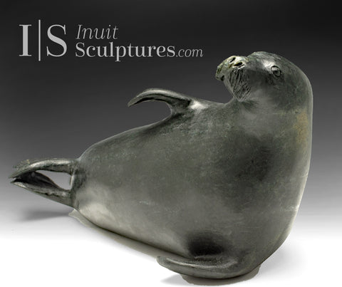 15" Relaxing Seal by Paul Malliki *Slippery As.* CURATOR'S CHOICE CHRISTMAS COLLECTION