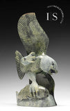 10" SIGNATURE Eagle with Fish by Pits Qimirpik *Expectation*