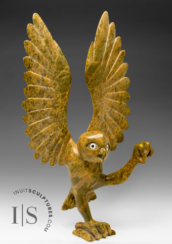 VINTAGE 22" Electric Dancing Owl by Shorty Killiktee RCA