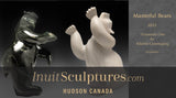 28" Dancing Bear by Adamie Qaumagiaq "Nightfall" CURATOR'S CHOICE