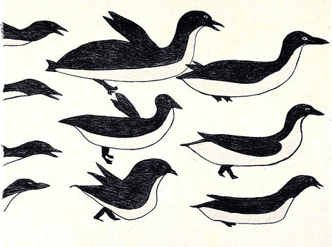 2001 FLOCK OF BIRDS by Ohotaq Mikkigak