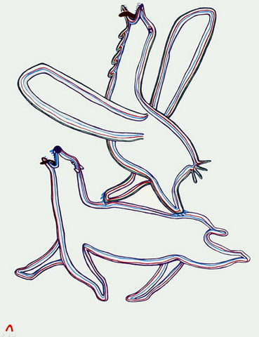 1983 HAPPY DREAM VISION by Pitseolak Ashoona