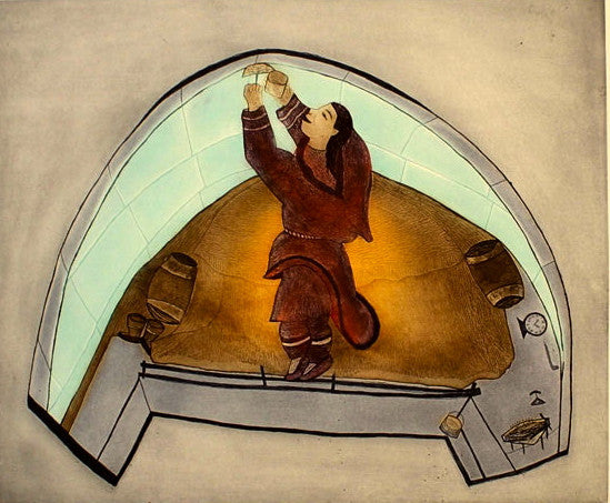 1998 IGLOO INTERIOR by Napachie Pootoogook