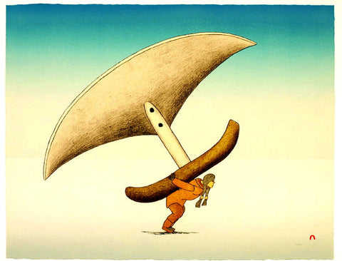 2002 INUGAGULLIGAQ (LEGEND OF THE LITTLE PEOPLE) by Qavavau Manumie