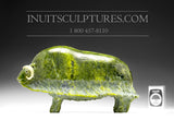 12" Apple Green Muskox by Joamie Aipeelee
