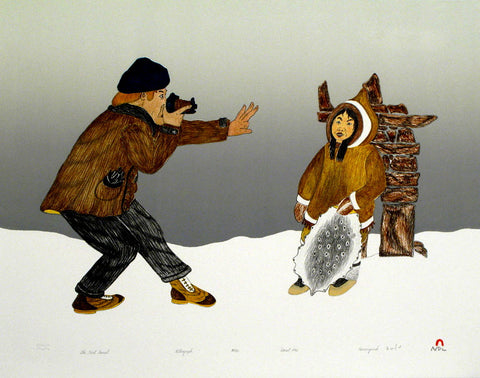 THE FIRST TOURIST (1992) by Kananginak Pootoogook