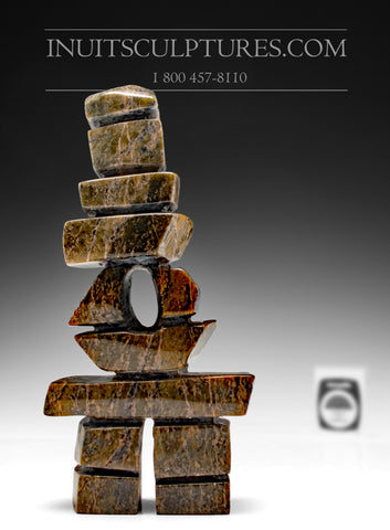 8" Double Inukshuk by Elis Parr