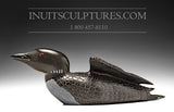 17" Black Loon by Jimmy Iqaluq
