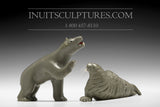 3.5" Bear & Walrus by Elite Master Carver Jimmy Iqaluq *BFFs*
