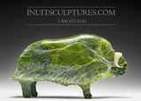 12" Apple Green Muskox by Joamie Aipeelee