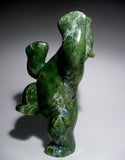 9.5" Green Dancing Bear by Markoosie Papigatok