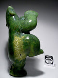 9.5" Green Dancing Bear by Markoosie Papigatok