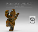 3" brown Dancing Bear by Markoosie Papigatook