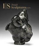 Reserved** 8" Dancing Bear by Markoosie Papigatok *Delighted*