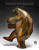 20” Last Striking Brown Dancing Bear by Nuna Parr