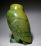 Apple Green Owl by Pitseolak Qimirpik