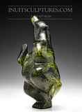 11" Dancing Green Bear by Samonie Shaa