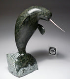 8" Dancing Narwhal by Suati Qimirpik