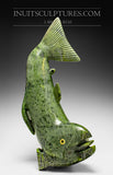 22" Electric Green Arctic Char Fish by Toonoo Sharky