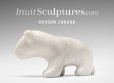 5" Walking Bear by Guy Uniuqsaraq *Marshmallow*